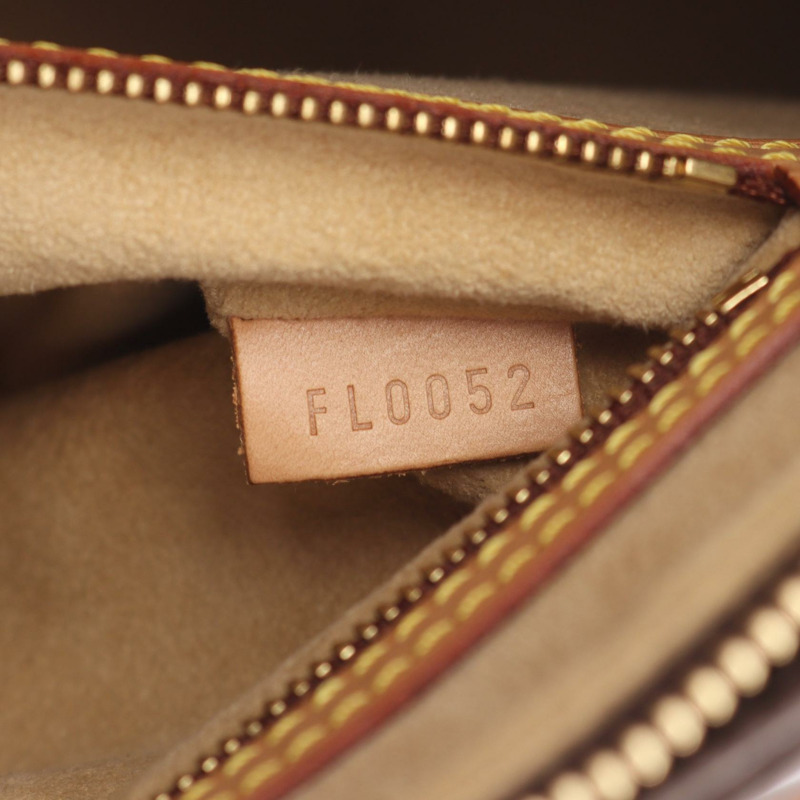 路易威登 Looping MM 單肩包 M51146 Monogram 帆布皮革棕色二手-4