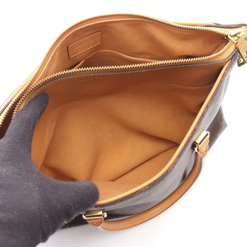 路易威登 Pallas 單肩手提包,Monogram 帆布皮革,棕色,二手-4