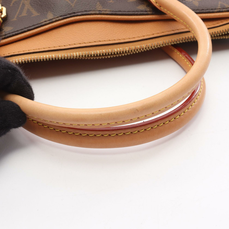 路易威登 Pallas 單肩手提包,Monogram 帆布皮革,棕色,二手-12