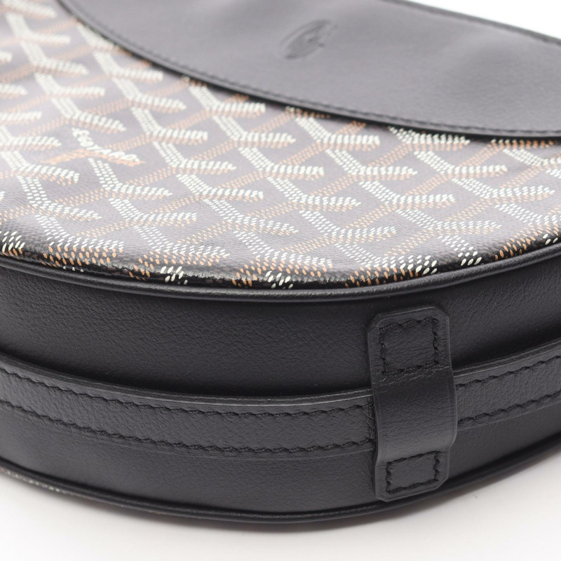 GOYARD Hirondelle 單肩包 HIRONDPMLTY01CL01P 帆布皮革 黑色 二手-4