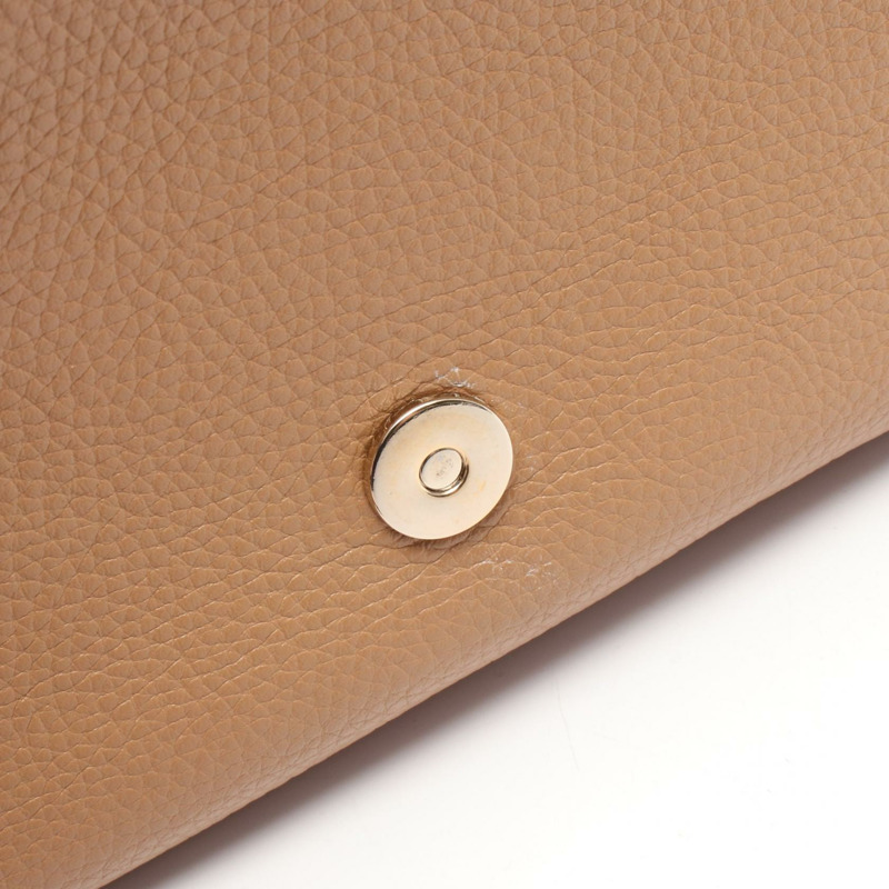 GUCCI Soho 互扣式 G 斜背鏈條包 536224 棕色皮革 二手-4