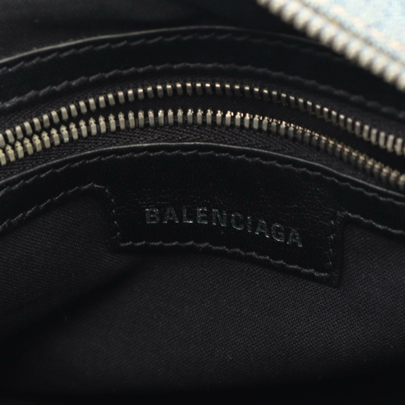 BALENCIAGA Neo Cagole S 斜背單肩包 751523 牛仔藍 二手 女款-3