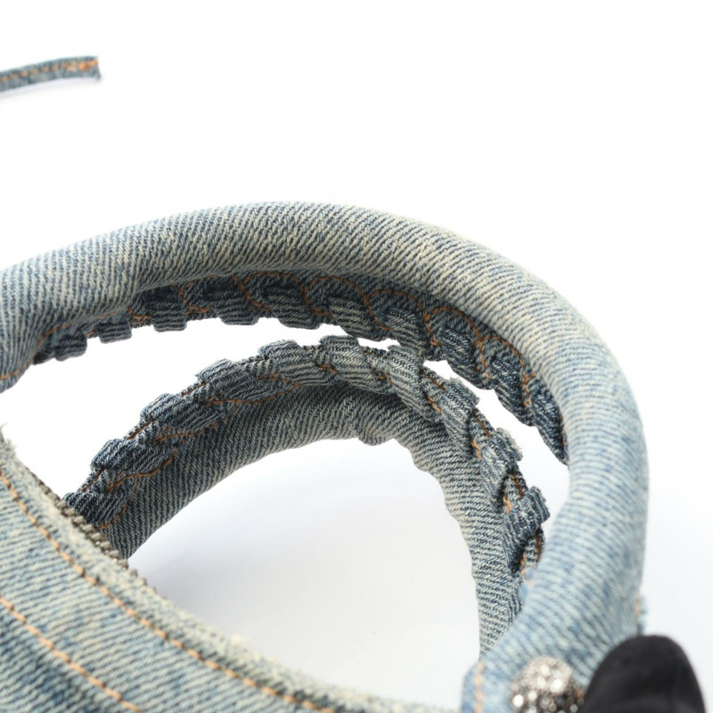 BALENCIAGA Neo Cagole S 斜背單肩包 751523 牛仔藍 二手 女款-6