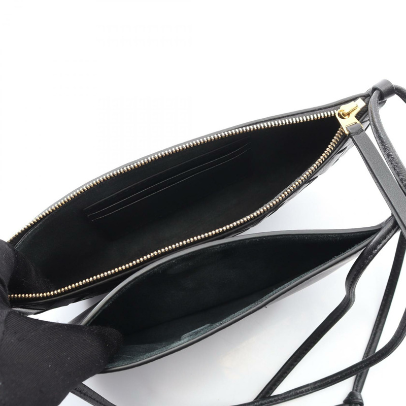 BOTTEGA VENETA Gemelini 小袋單肩包 796354VCPP11019 皮革黑色全新-2