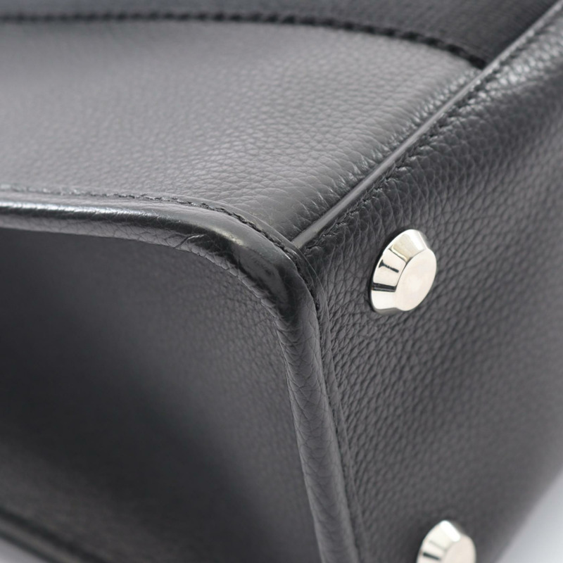 BALENCIAGA HARDWARE TOTE S 肩斜背包,黑色皮革,二手女款-4