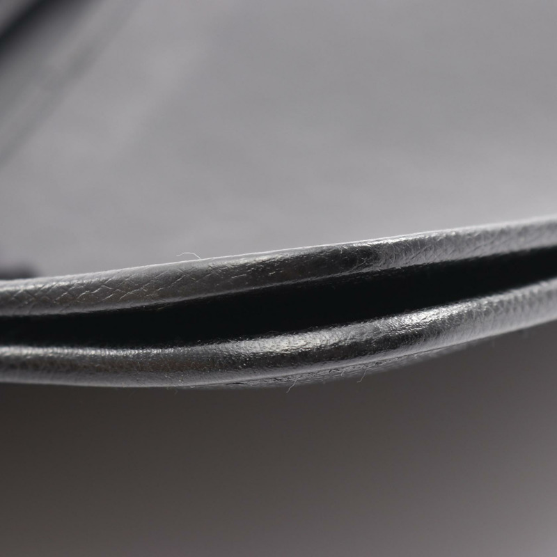 Christian Dior 蜂巢形單肩斜背包，黑色皮革，二手女款-4