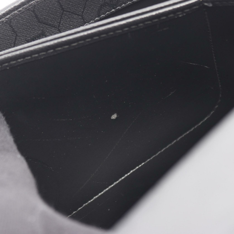 Christian Dior 蜂巢形單肩斜背包，黑色皮革，二手女款-6