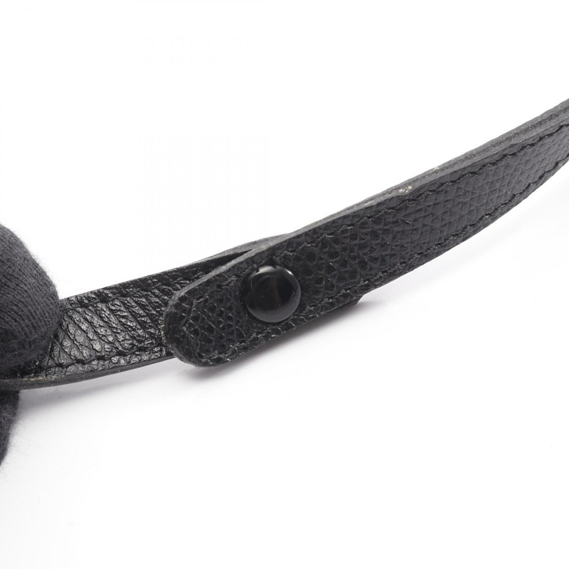 Christian Dior 蜂巢形單肩斜背包，黑色皮革，二手女款-8