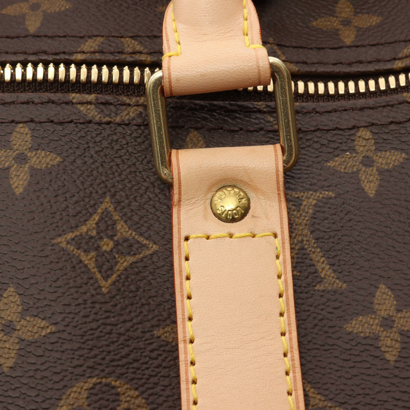 路易威登 Keepall 55 手提旅行袋 M41424 Monogram 帆布 棕色皮革-9
