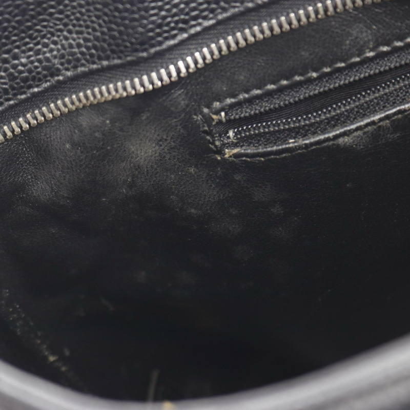 香奈兒 Medallion 手提包 A01804 小牛皮 黑色 二手 女士-5