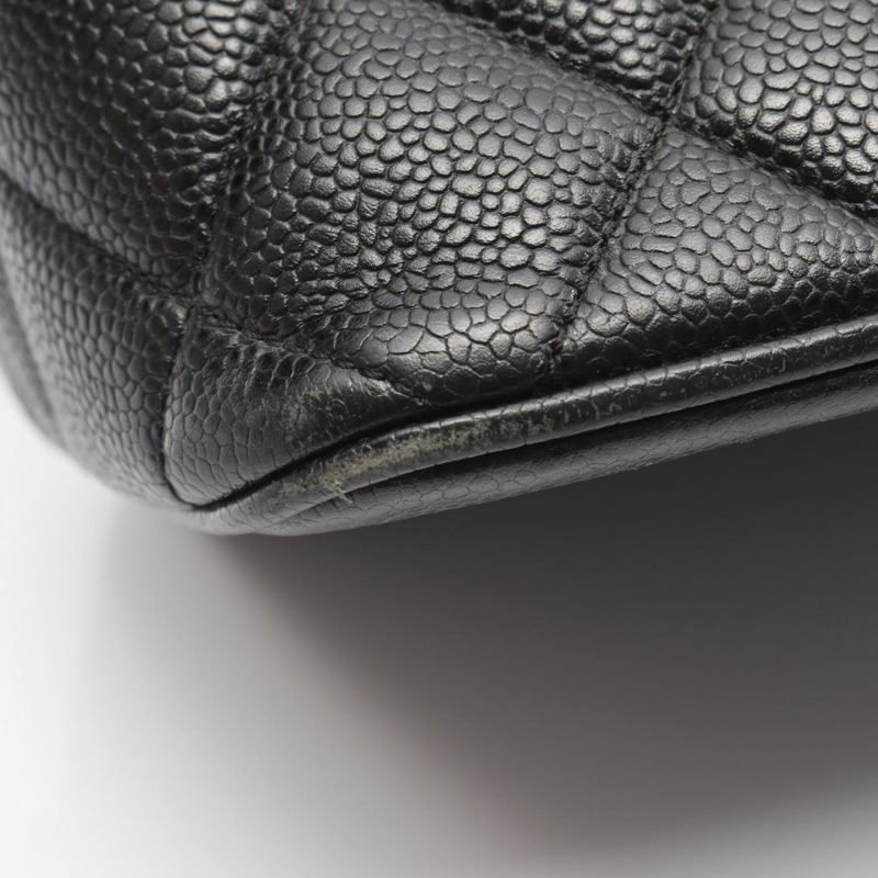 香奈兒 Medallion 手提包 A01804 小牛皮 黑色 二手 女士-7