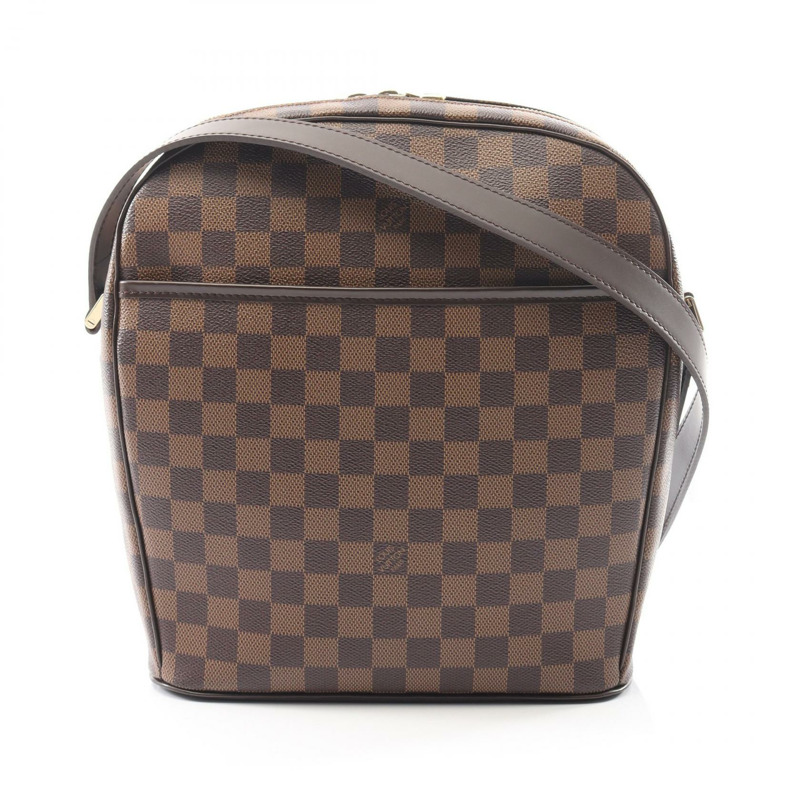 路易威登 Ipanema GM 肩背包 N51292 Damier 帆布皮革 棕色 Ebene-0
