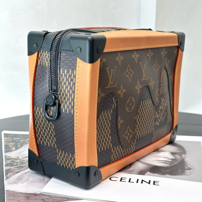 LV x nigo soft trunk 聯名 限量款 盒子包  尺寸約25x18x10-2