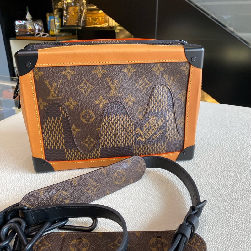 LV x nigo soft trunk 聯名 限量款 盒子包  尺寸約25x18x10-6