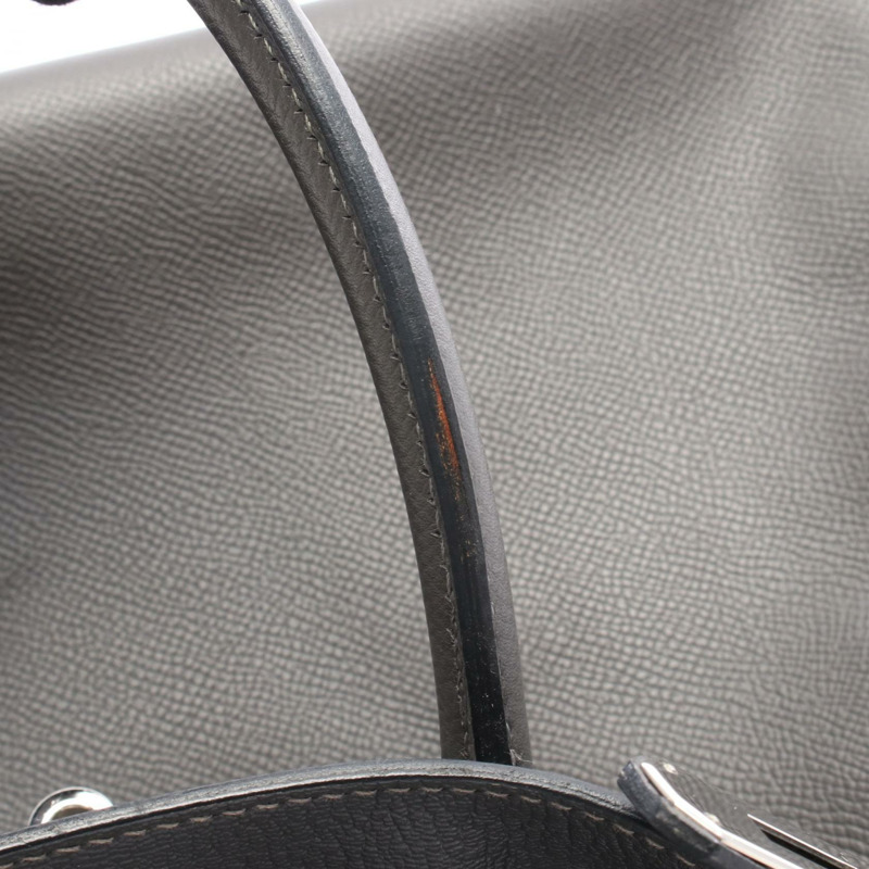 愛馬仕 Birkin 35 手提包，Epsom 皮革，灰色石墨色，二手，女士 L 碼，帶五金配件-7