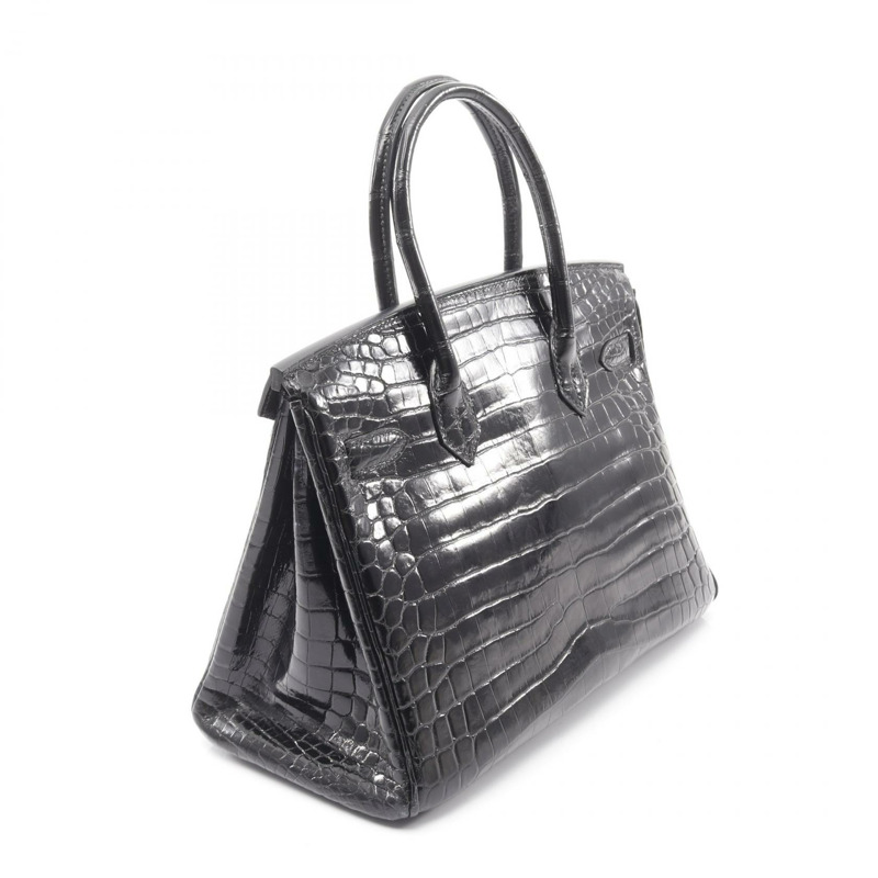 愛馬仕 Birkin 30 手提包，尼羅鱷魚皮，黑色，二手，女士款-1