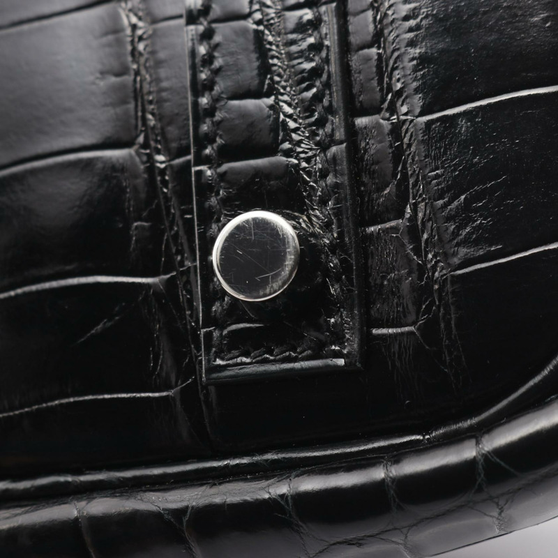 愛馬仕 Birkin 30 手提包，尼羅鱷魚皮，黑色，二手，女士款-6