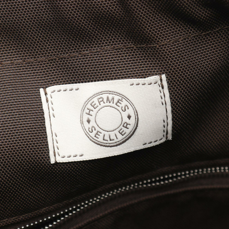 愛馬仕 (HERMES) Sac de Pansage 新郎肩挎包 Toile Military Bordeaux 二手 B SHW-3