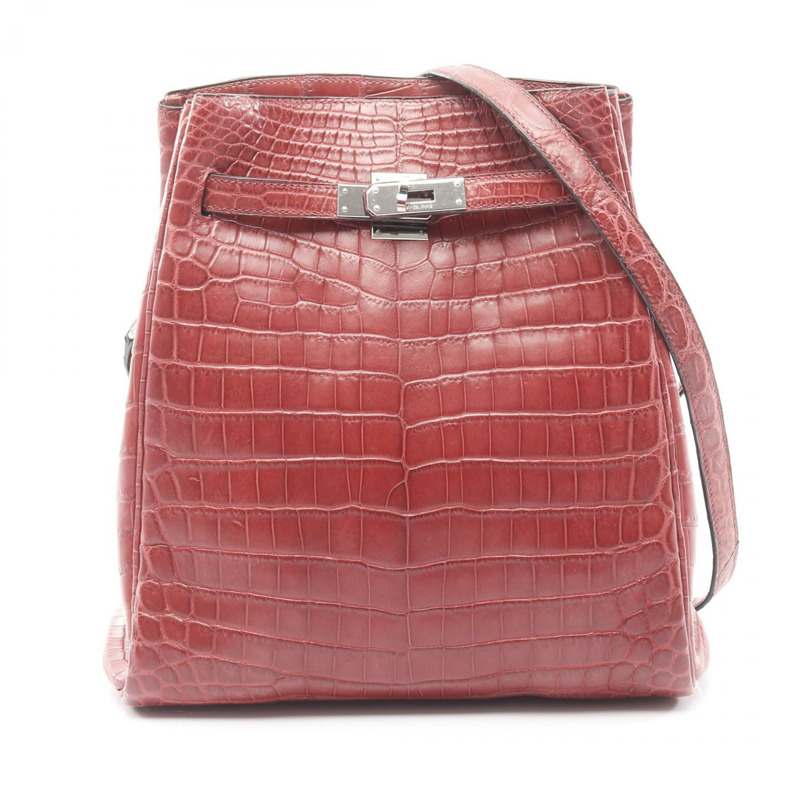 愛馬仕 Kelly Sports MM 單肩包 Nirotikas mat 棕色二手女款-0