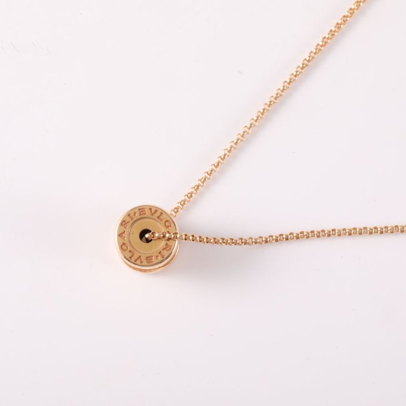 BVLGARI B.ZERO1小蠻腰項鏈18K玫瑰金項鏈玫瑰金項鍊-2