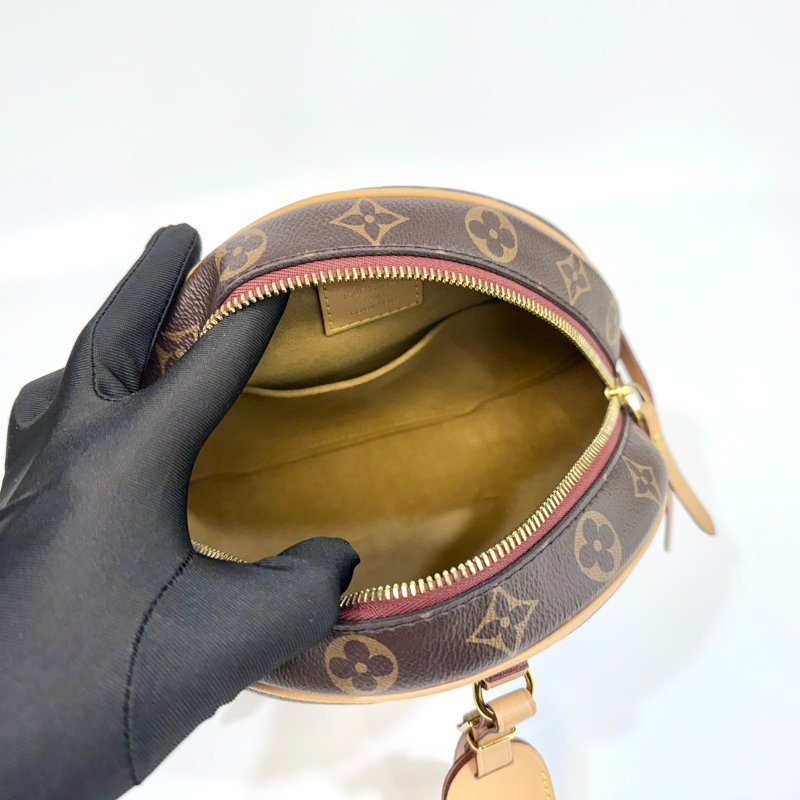 LV原花Boite Chapeau Souple 吊牌軟圓餅MM斜背包M45647-6