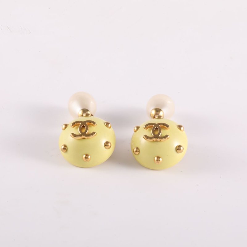 CHANEL 合金CHANEL耳環96C珍珠耳墜耳環耳環-2