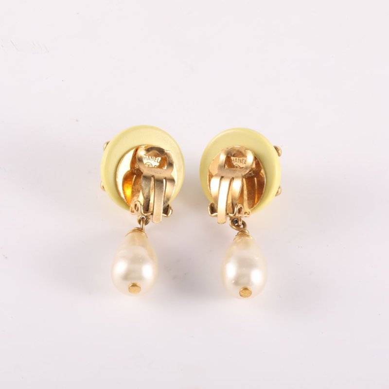 CHANEL 合金CHANEL耳環96C珍珠耳墜耳環耳環-3