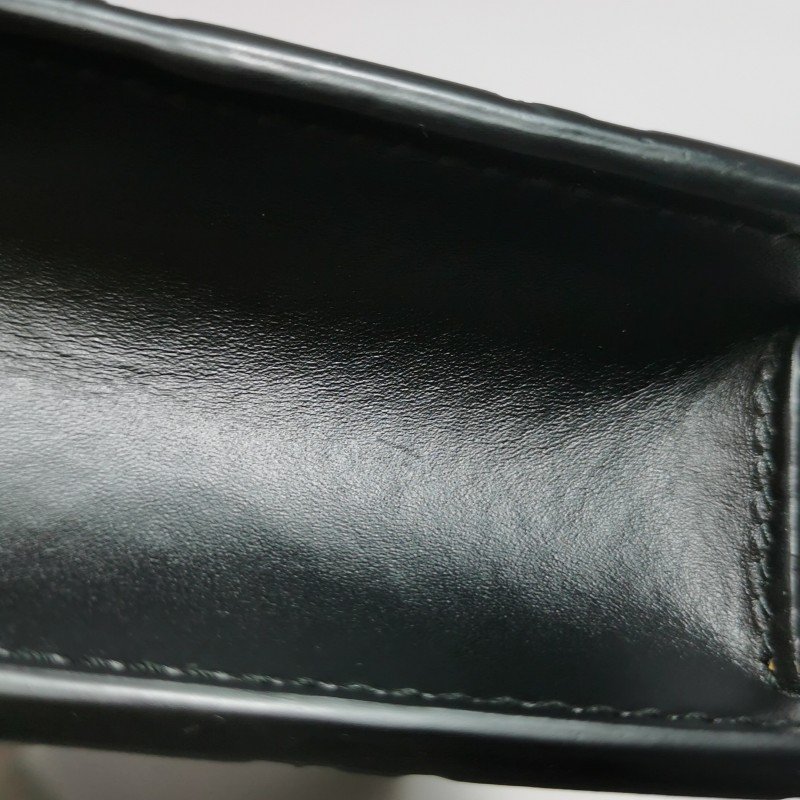 Gucci 牛皮純色雙G老花壓紋蝴蝶結斜挎包單肩包 9.8新-9