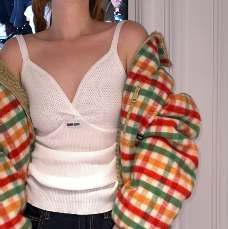 Miu Miu 張員瑛同款 針織低胸背心#36-1