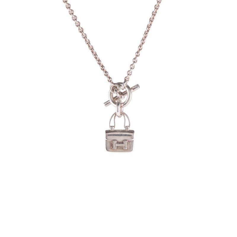 HERMES AmulettesConstance康康項鏈AG925銀項鏈項鍊-0