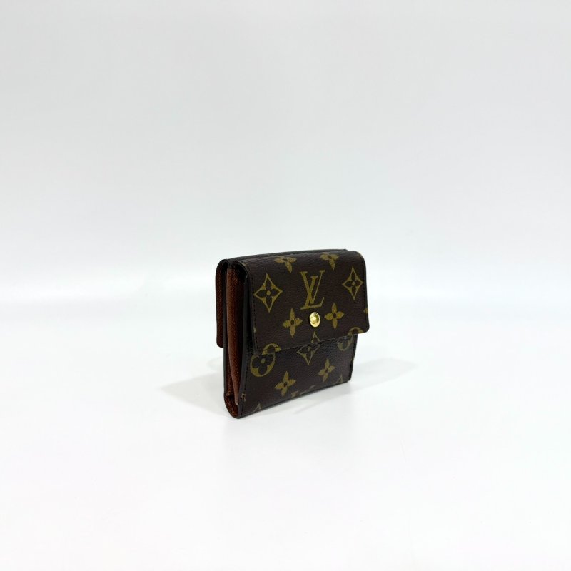LV原花金釦三折零錢短夾 M61654-3