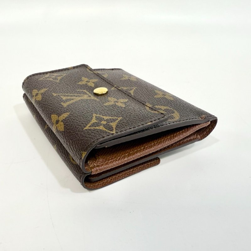 LV原花金釦三折零錢短夾 M61654-12