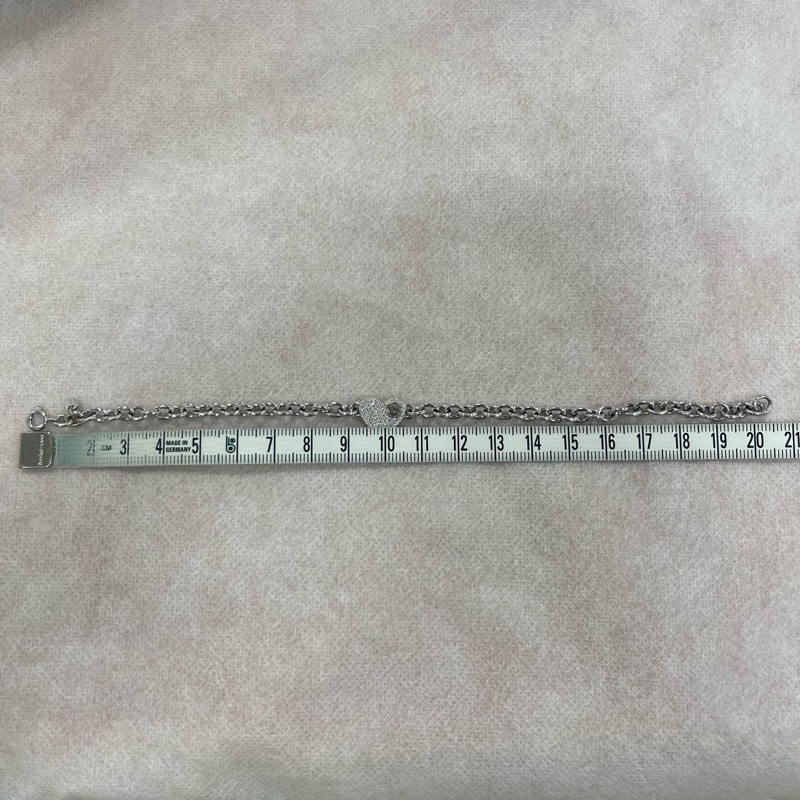 Michael Kors 純銀滿鑽愛心鋯石手鍊 | MKC1526AN | Pave Heart Chain Li-5