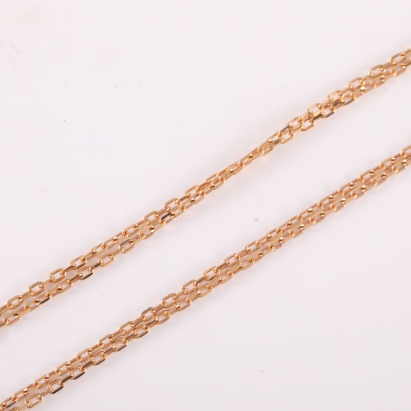 Cartier LOVE18K金小餅鑲嵌2顆鑽石項鏈18K玫瑰金/鑽石項鏈玫瑰金18K項鍊-3