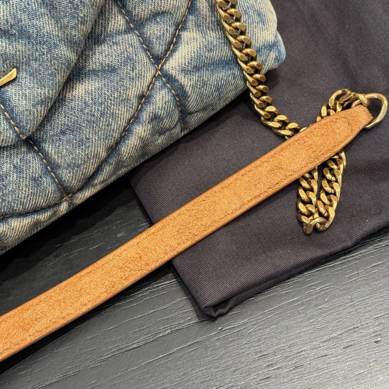 YSL 單寧牛仔 雲朵包 小號mini號-4