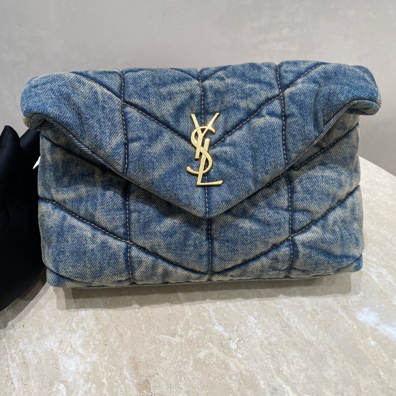 YSL 單寧牛仔 雲朵包 小號mini號-8