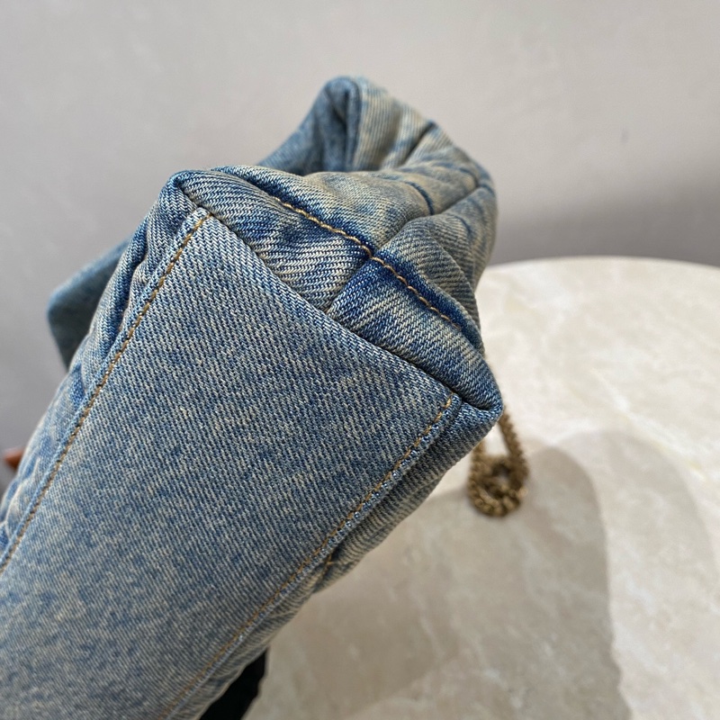 YSL 單寧牛仔 雲朵包 小號mini號-14