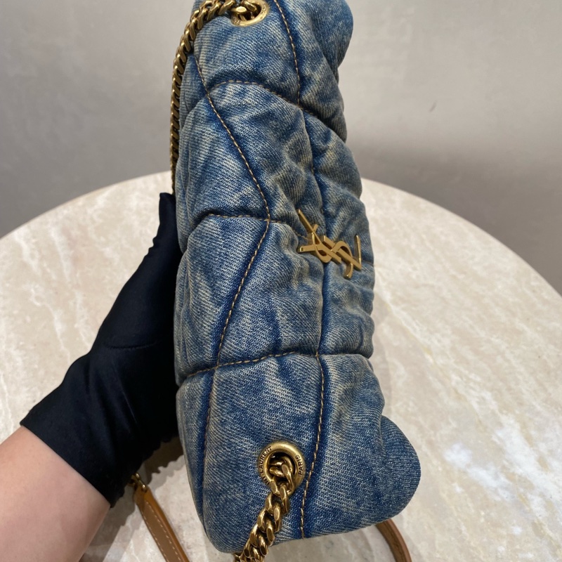 YSL 單寧牛仔 雲朵包 小號mini號-22