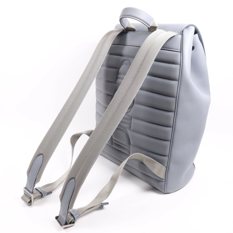 Dior 牛皮皮革Saddle Backpack銀扣背包-7