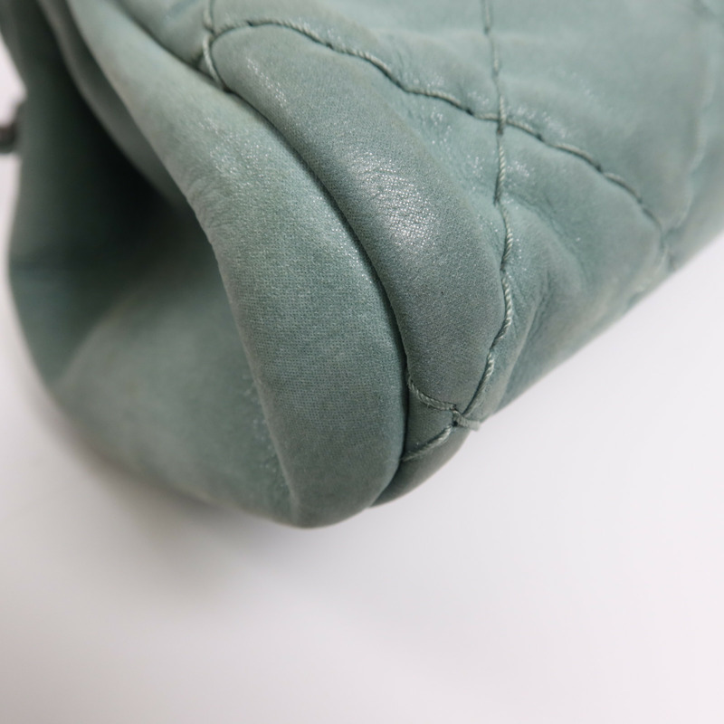 CHANEL 牛皮皮革Shoulder Bag銀扣鏈帶肩背袋-12