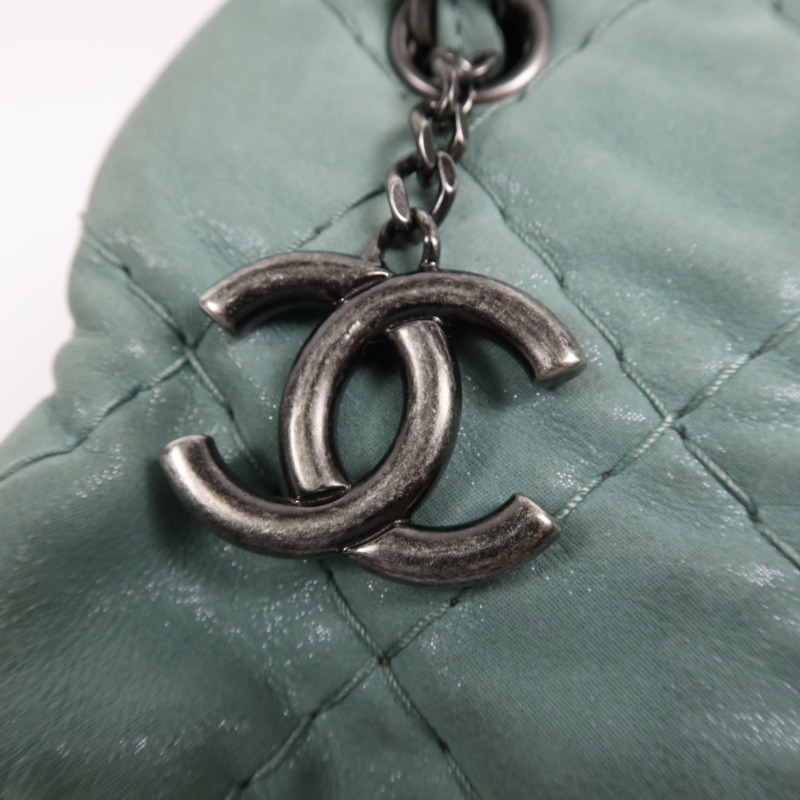 CHANEL 牛皮皮革Shoulder Bag銀扣鏈帶肩背袋-13