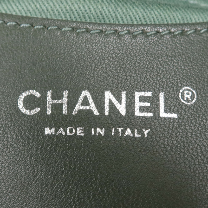 CHANEL 牛皮皮革Shoulder Bag銀扣鏈帶肩背袋-14