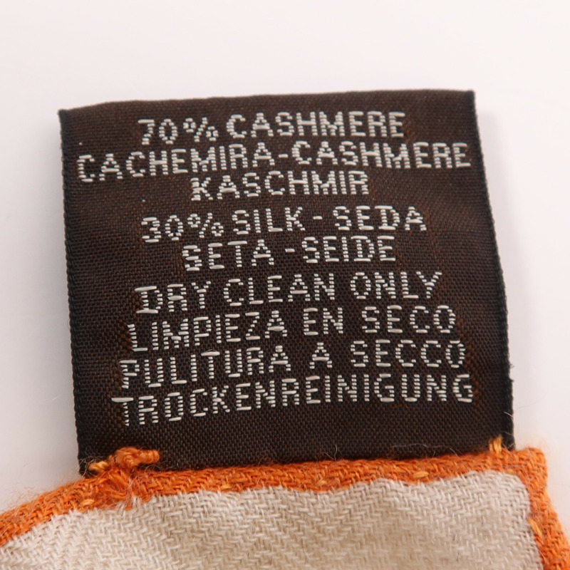 HERMES 羊絨/絲質Scarf 140X140絲巾Multicolor-16