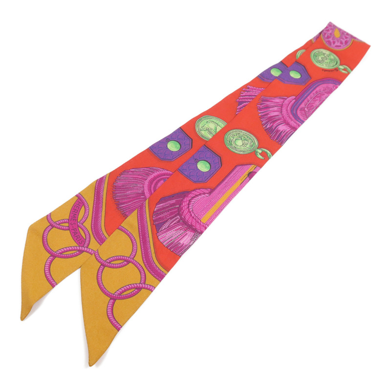 HERMES 絲質Twilly絲巾-0