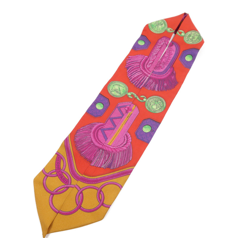 HERMES 絲質Twilly絲巾-2