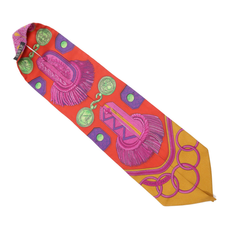 HERMES 絲質Twilly絲巾-3