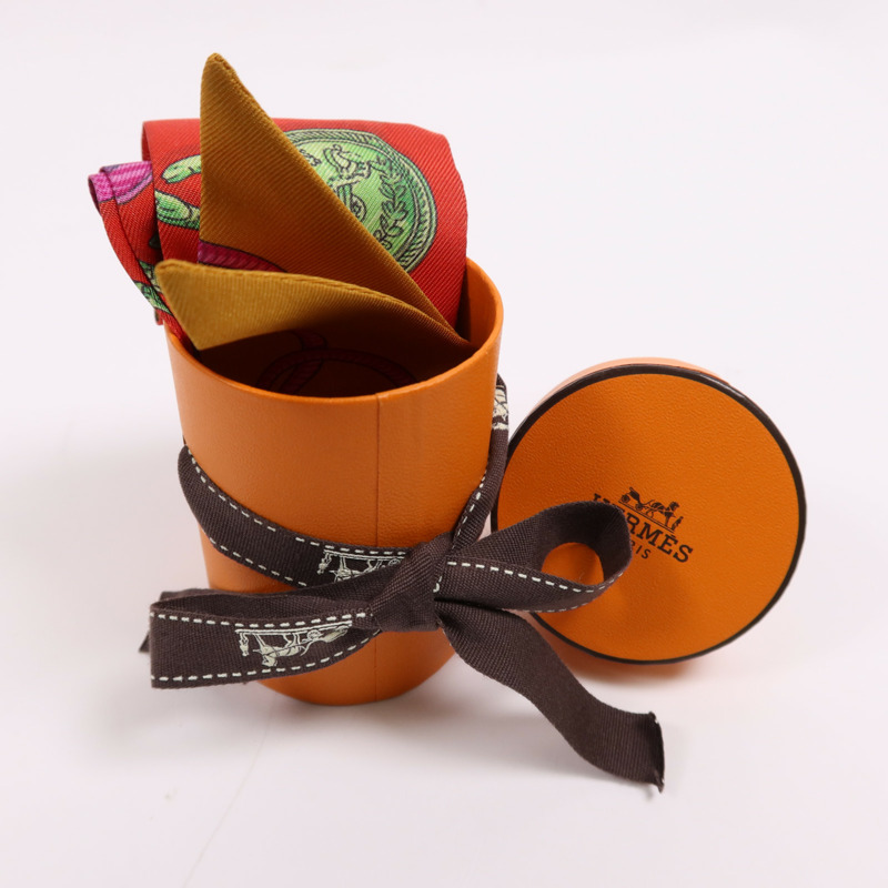 HERMES 絲質Twilly絲巾-7