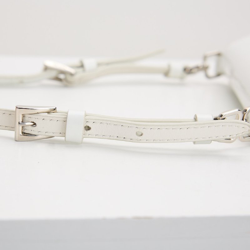 二手Prada cleo mini 白色/亮面牛皮-16