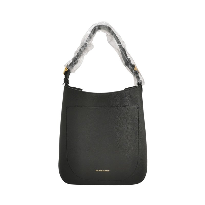 Burberry Elmstone牛皮纯色字母Logo单肩包-0