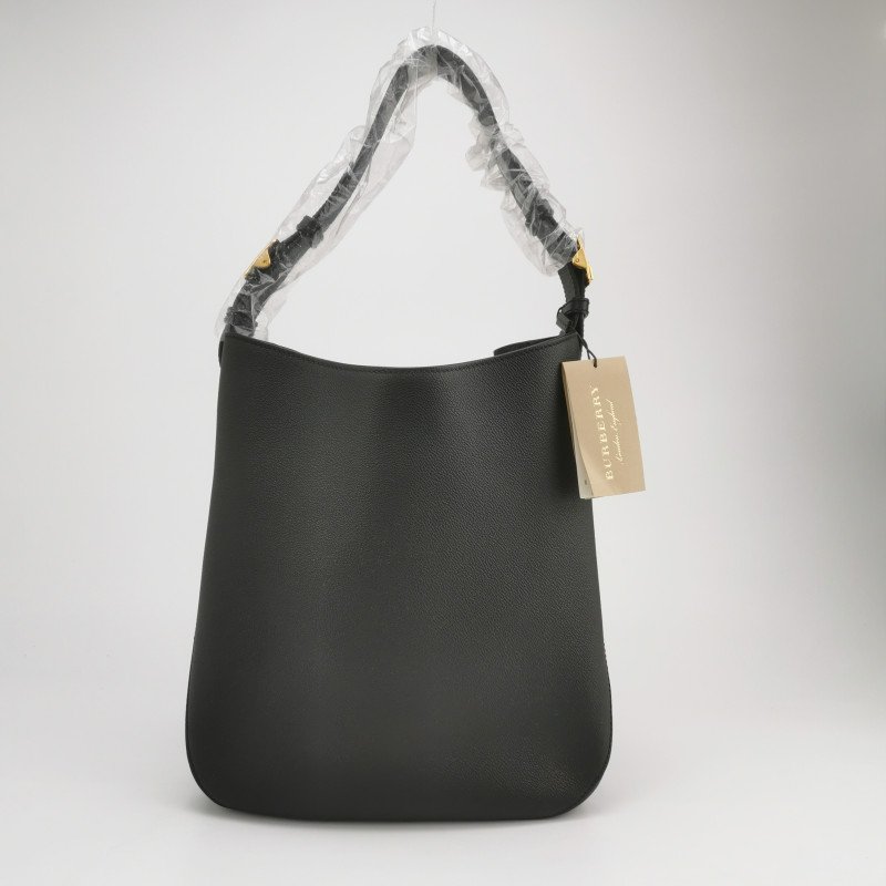 Burberry Elmstone牛皮纯色字母Logo单肩包-4